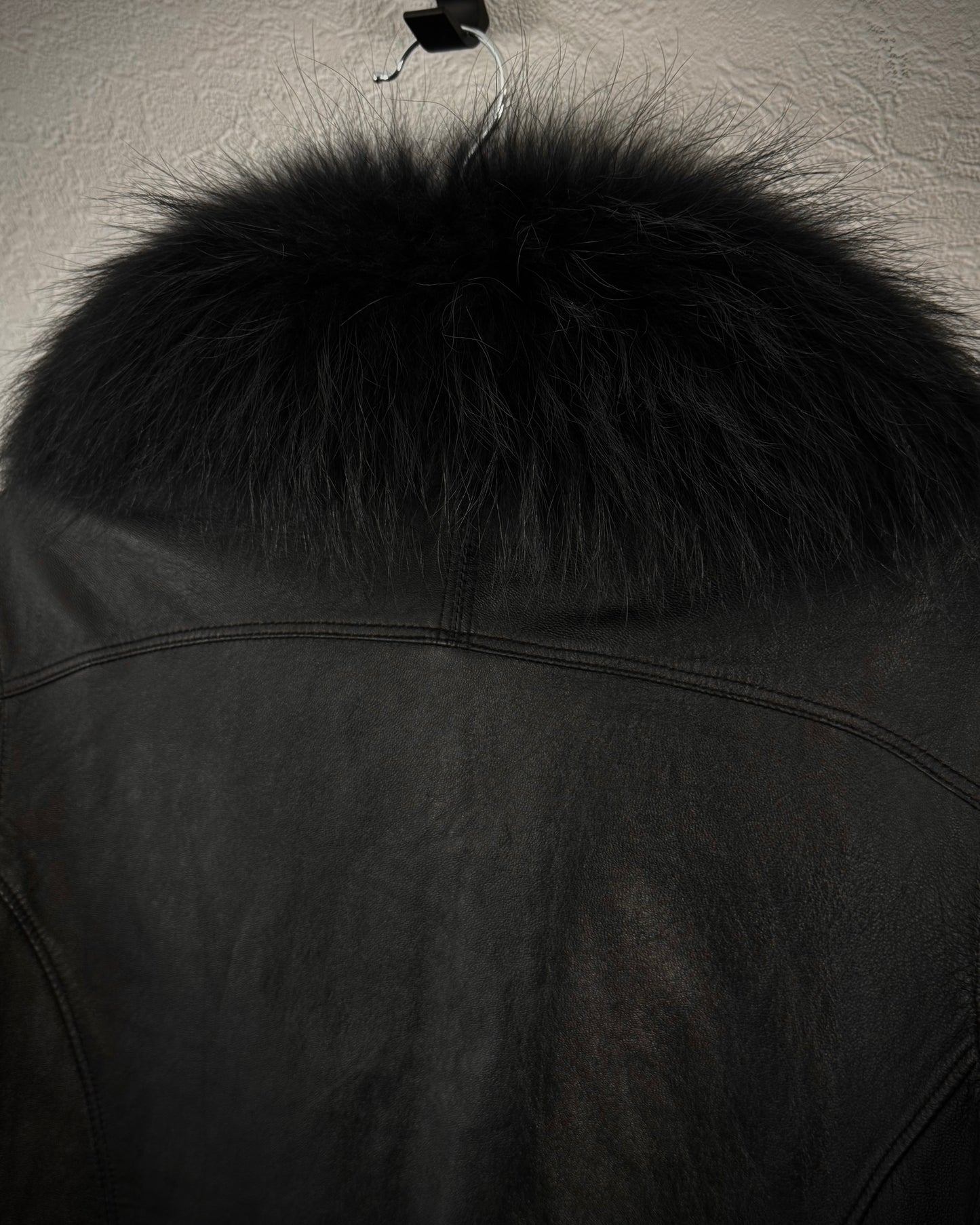 A.S.M. Raccoon Fur Sheepskin Leather Jacket
