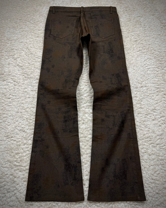 5351 Pour Les Hommes Dirt Textured Flared Pants