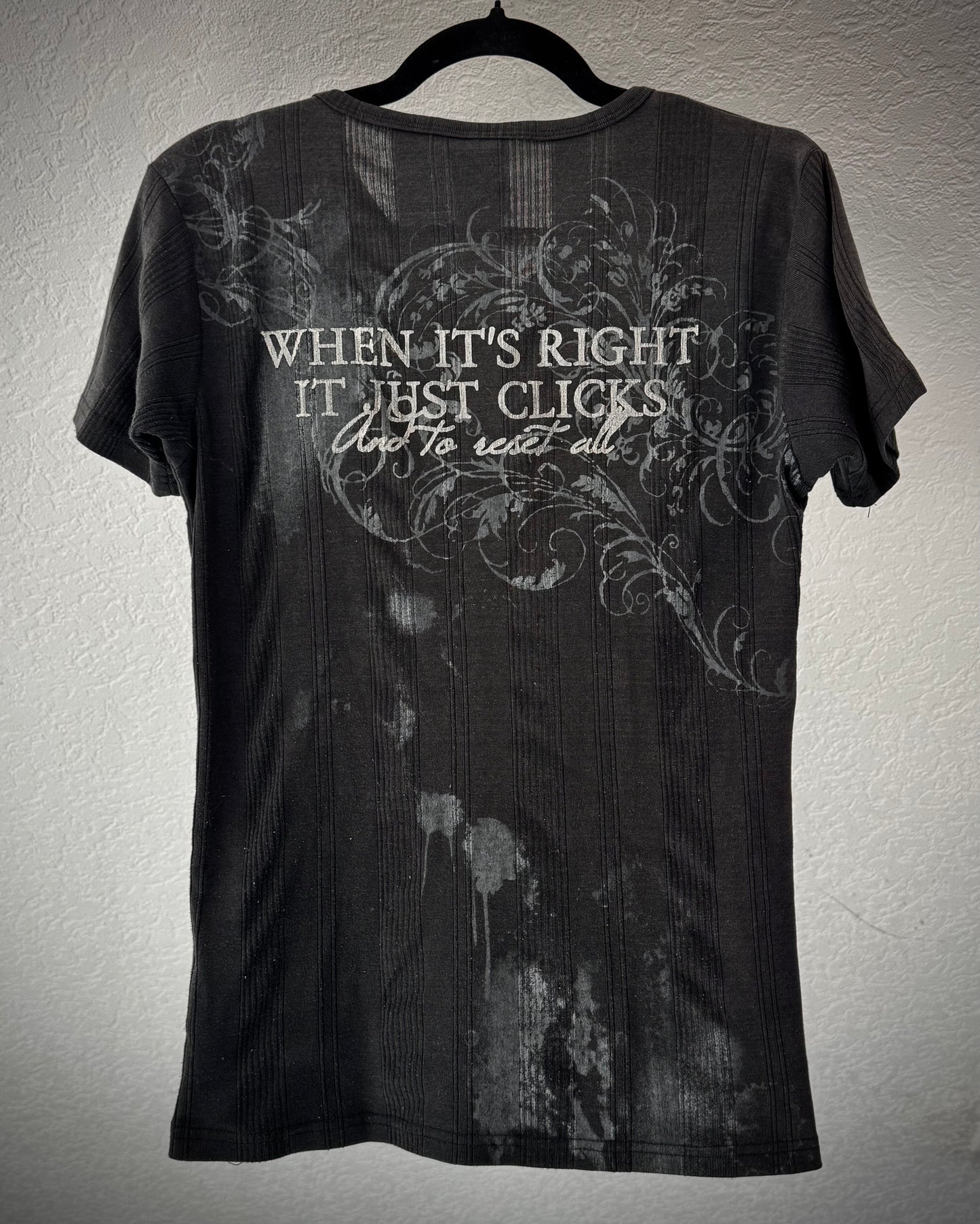 Clash Ahead Tribal Metallic Poem T-Shirt