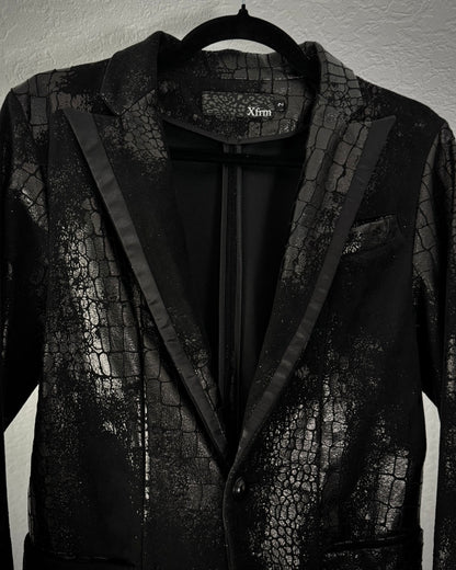 Xfrm Crocodile Waxed Blazer