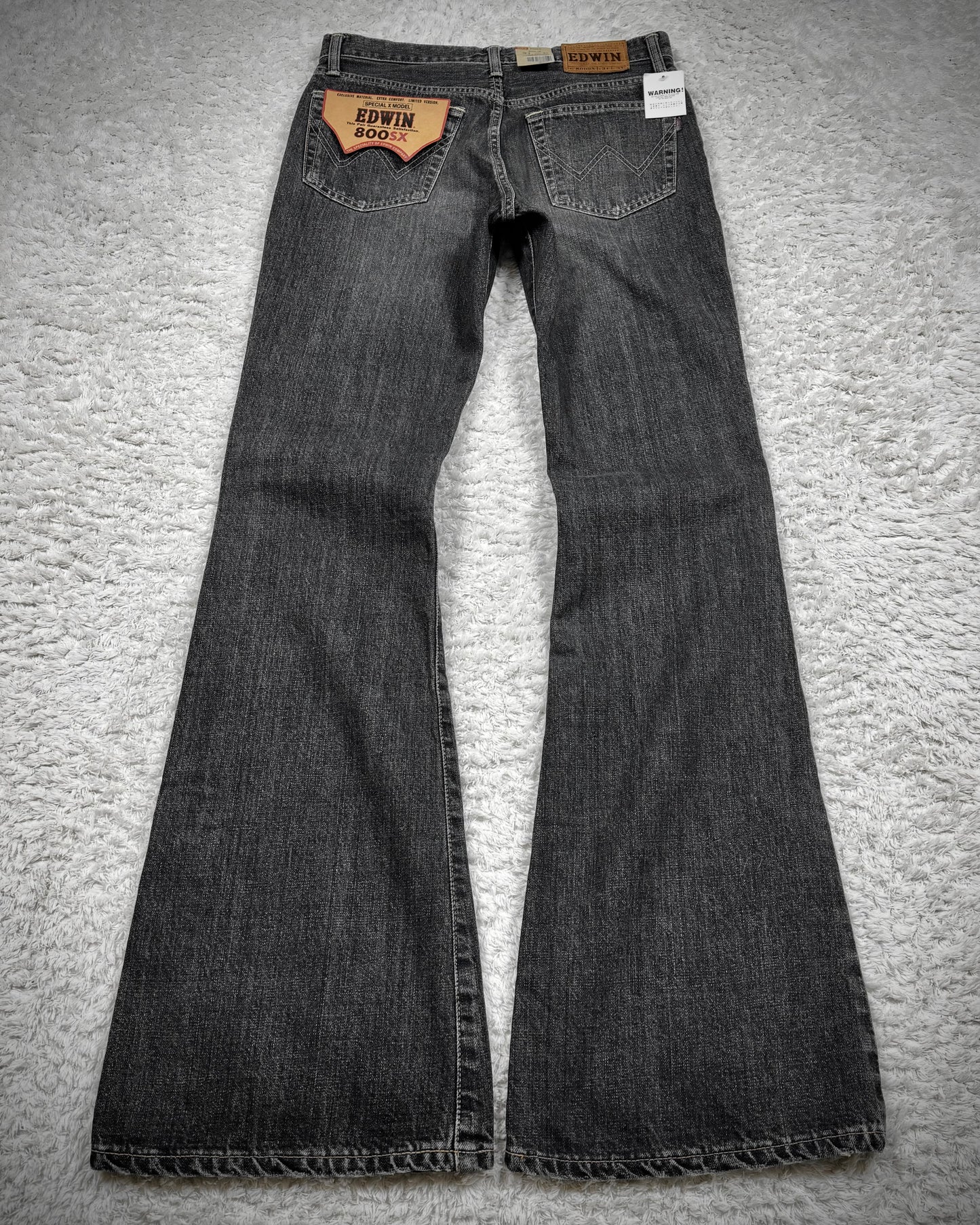 Edwin Whisker Washed Bell Bottom Flared Jeans