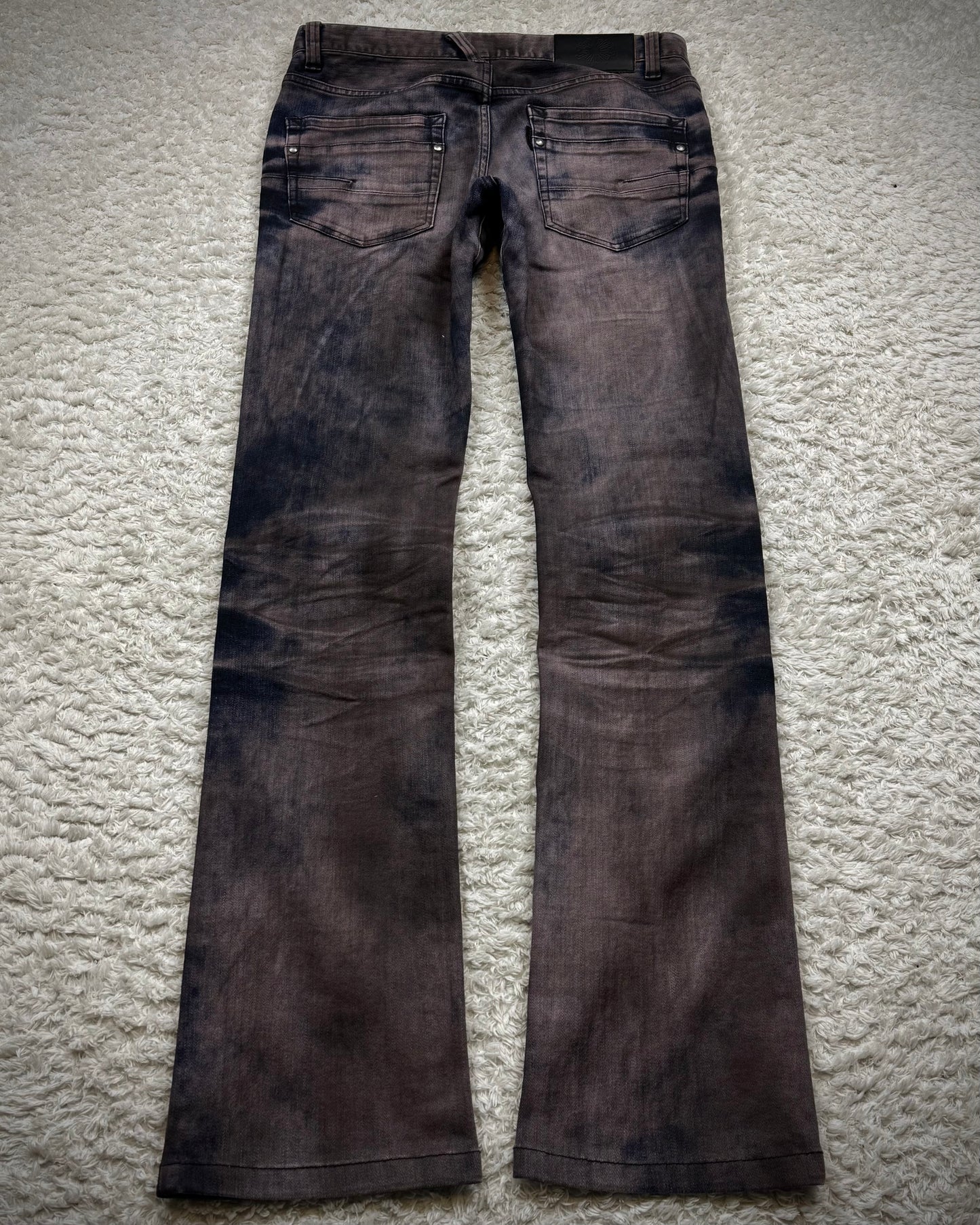 Tornado Mart Marble Washed Straight Leg Jeans