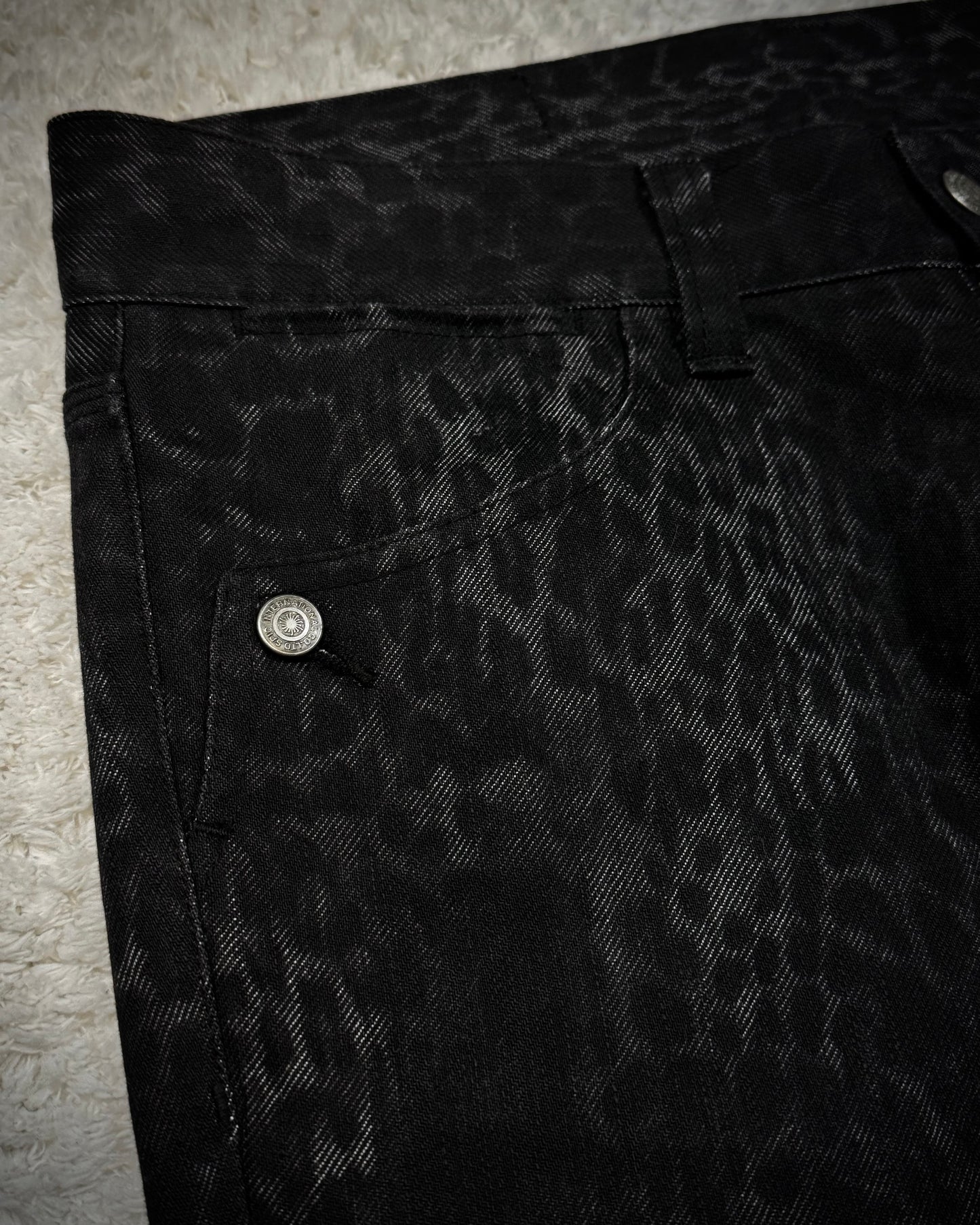 Tornado Mart Leopard Pattern Flared Jeans