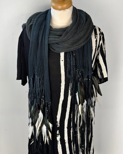 KMRii Northern Lights Feathered Scarf