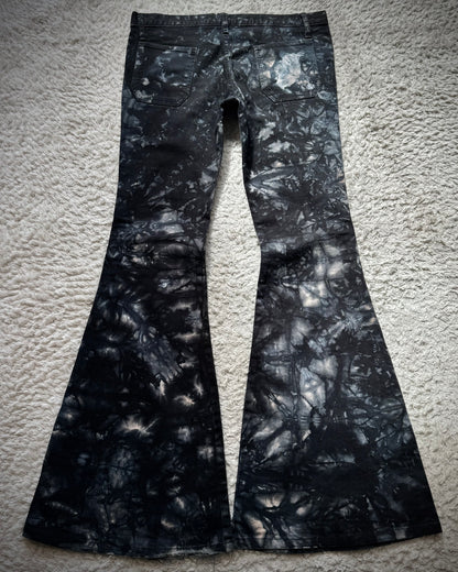 Dee Dee Marble Washed Bell Bottom Flared Jeans