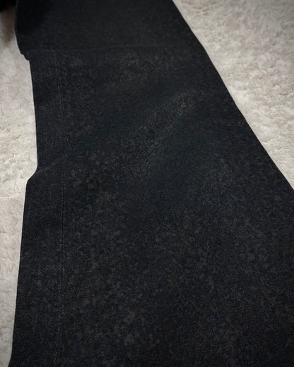 Tornado Mart Wax Textured Flared Pants