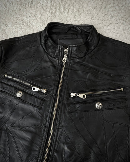 Army Of No! Scar Stitched Leather Patchwork Jacket