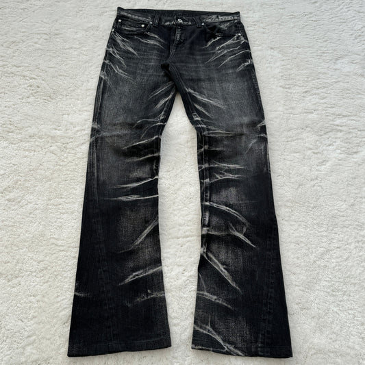 Tornado Mart Black Washed Spiral Denim