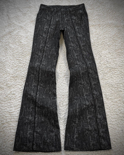 Tornado Mart Shadow Pattern Bell Bottom Flared Pants
