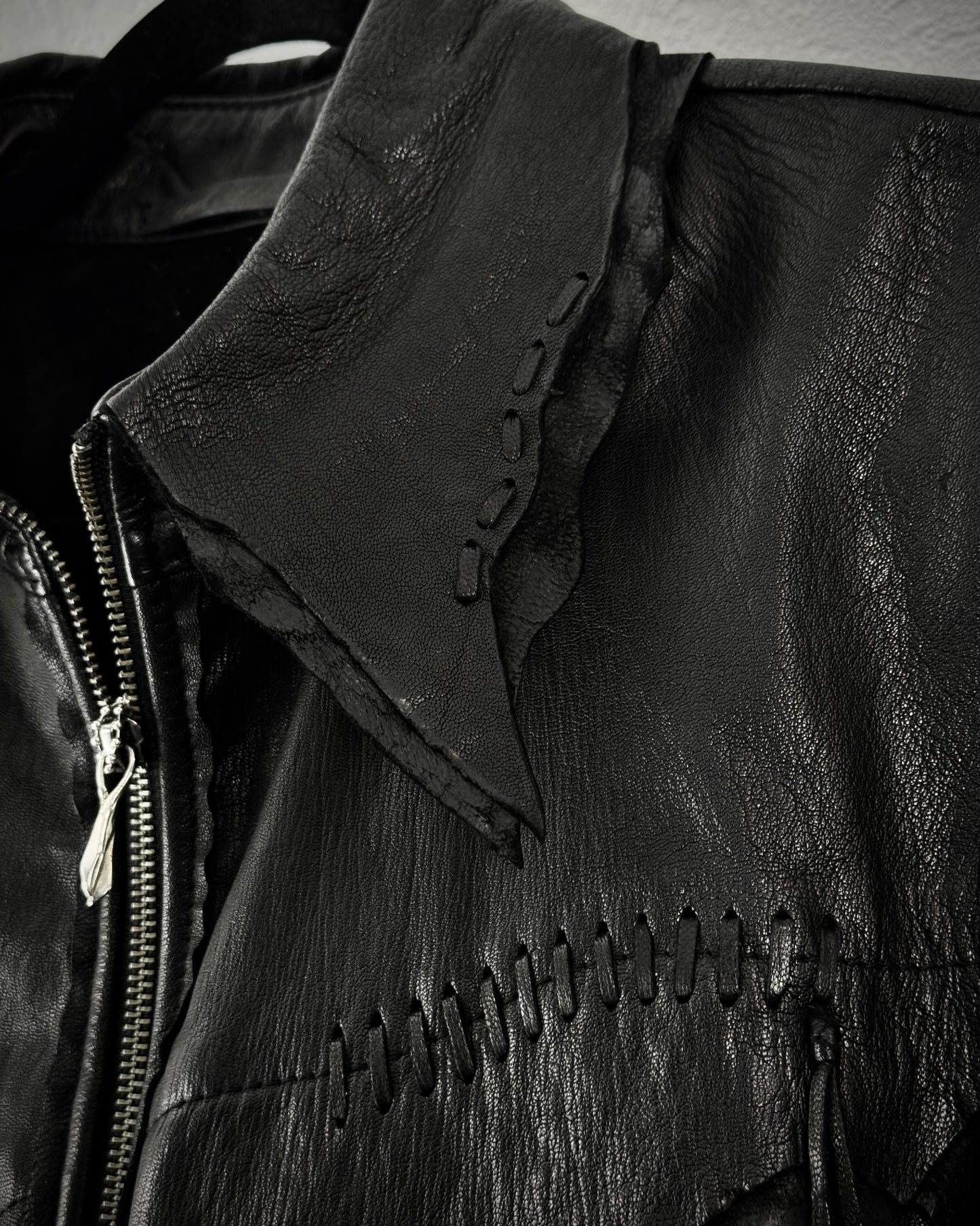 14th Addiction “Desperado” Raw Cut Leather Jacket