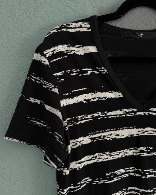 Schlüssel Texture Striped T-Shirt