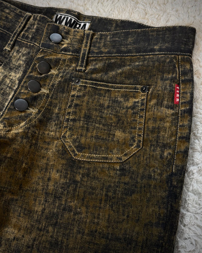 WWRA Swamp Washed Flared Pants