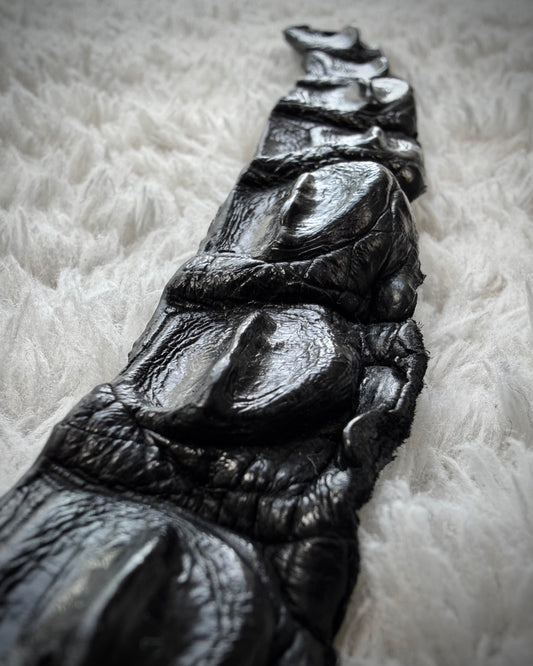 Raw Crocodile Skull Leather Bracelet