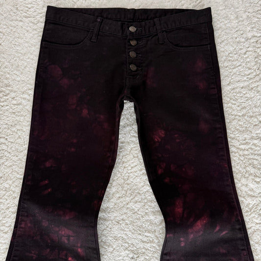 Dee Dee Bordeaux Wash Bell Bottom Flared Jeans