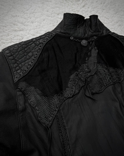 14th Addiction Scarred Leather Jacket