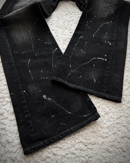 Ikka Silver Splatter Studded Pockets Bootcut Jeans