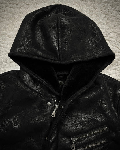 Louis Chavlon Cracked Wax Zip Up Hoodie