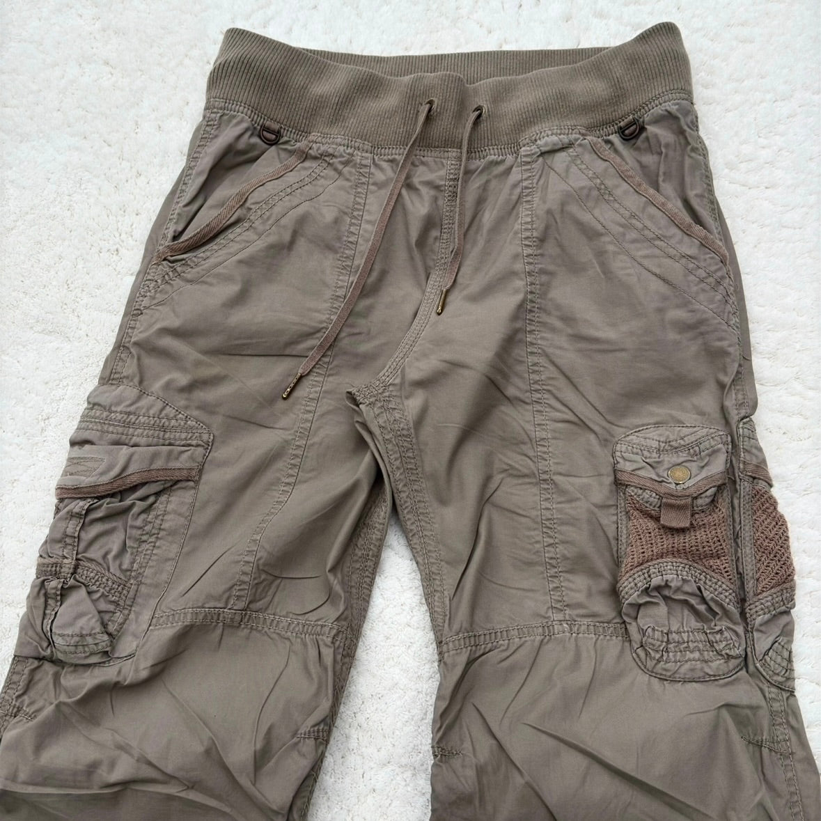 G.O.A Army Net Pocket Flared Cargo Pants