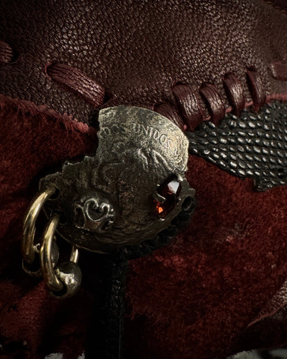 14th Addiction Bordeaux Beat It Leather Jacket