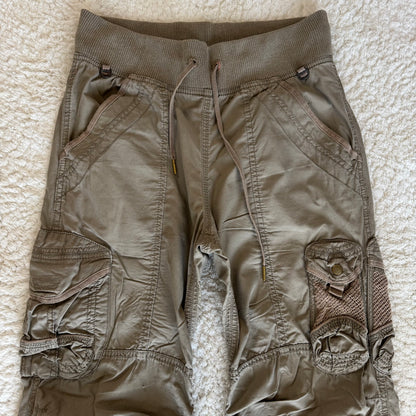 G.O.A Military Net Pockets Flared Cargo Pants