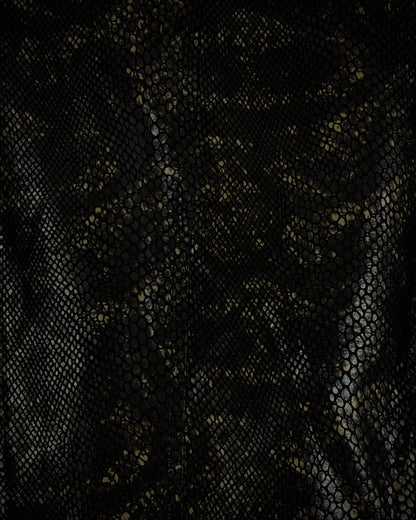 Tornado Mart Raccoon Fur Python Shimmer Jacket