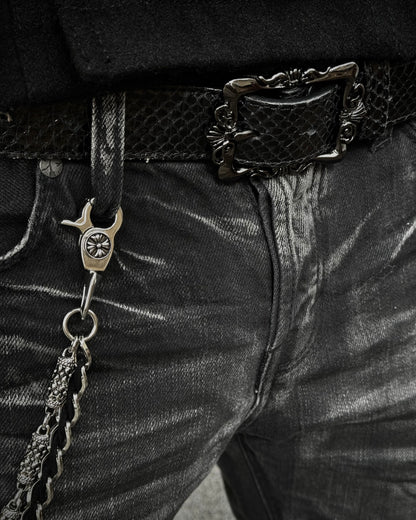 Jack Rose Double Layered Fleur De Lis Wallet Chain