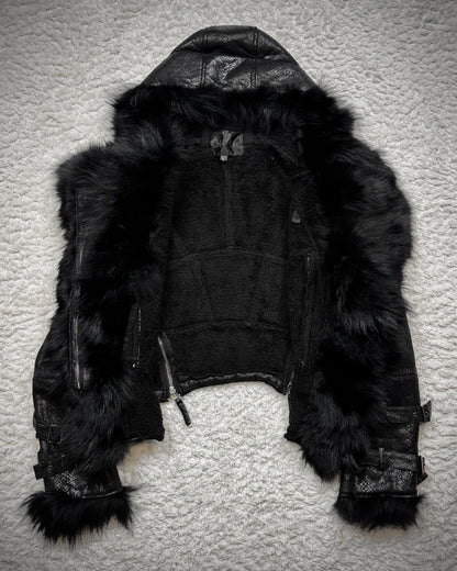 Slinky Python Waxed Fur Jacket