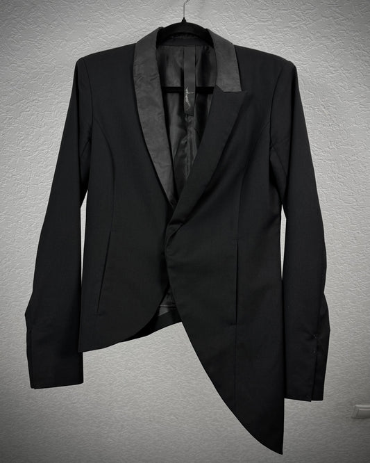 5th Asymmetrical Tailored Hybrid Lapel Blazer