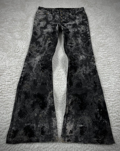 Tornado Mart Smoked Ash Washed Flared Jeans