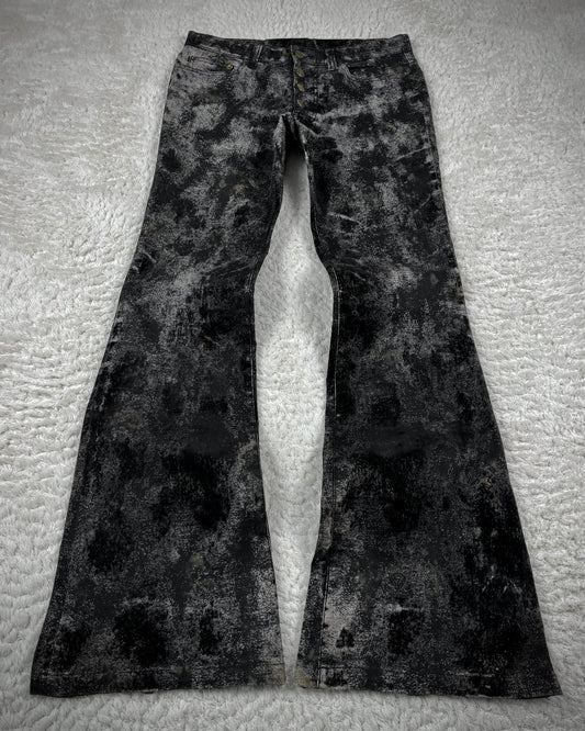 Tornado Mart Smoked Ash Washed Flared Jeans