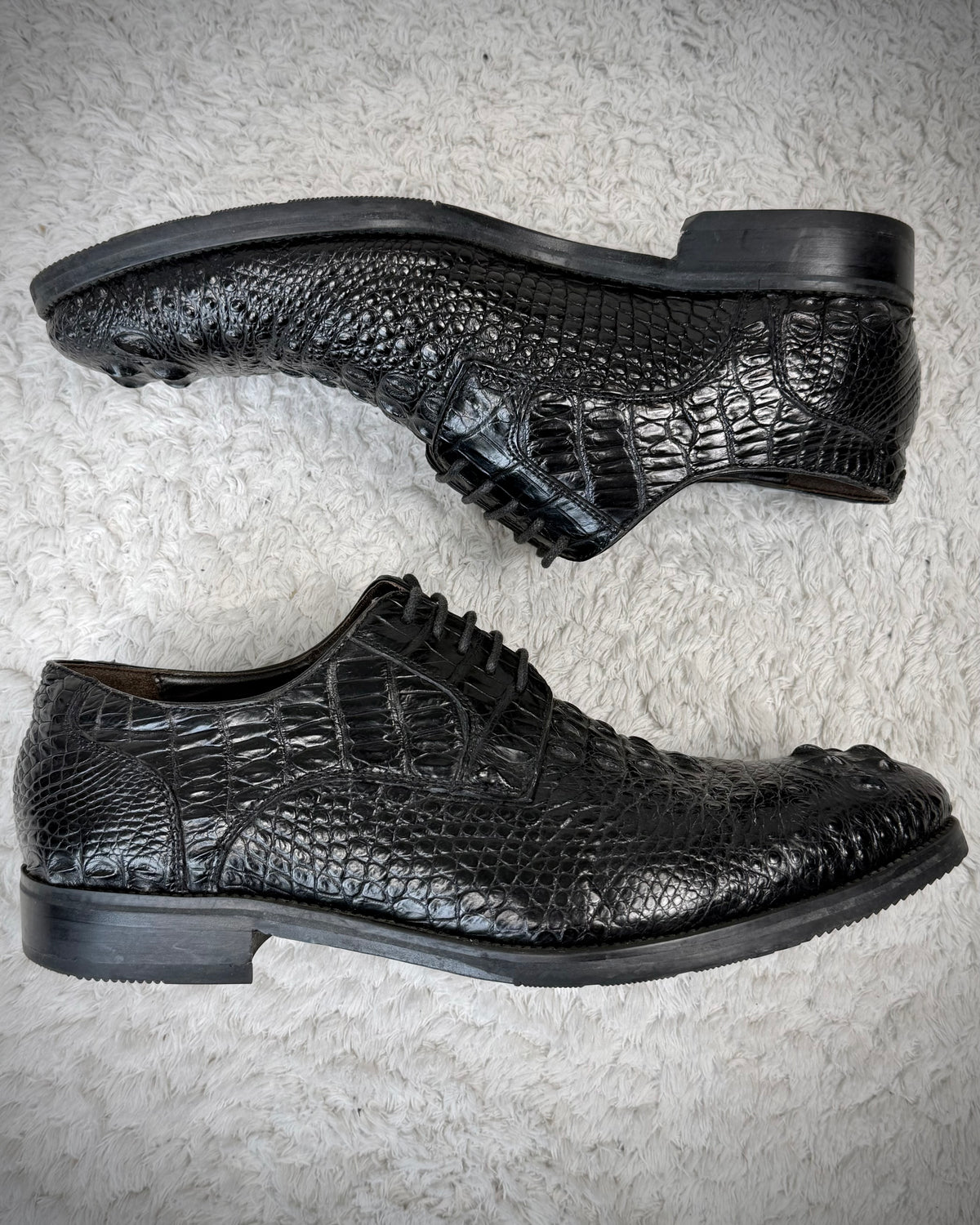 Boss Sunwen Depth Sculpted Crocodile Leather Dress Boots