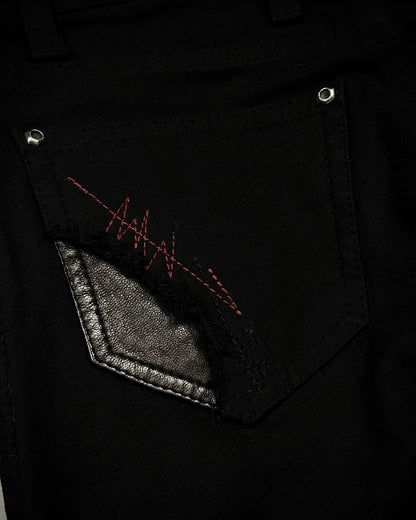 14th Addiction “Outrider 02” Lace Up Bootcut Pants