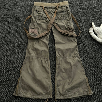 G.O.A Flared Suspender Cargo Pants