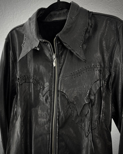 14th Addiction “Desperado” Raw Cut Leather Jacket