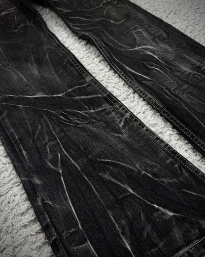 Nylaus Thunder Washed Flared Jeans