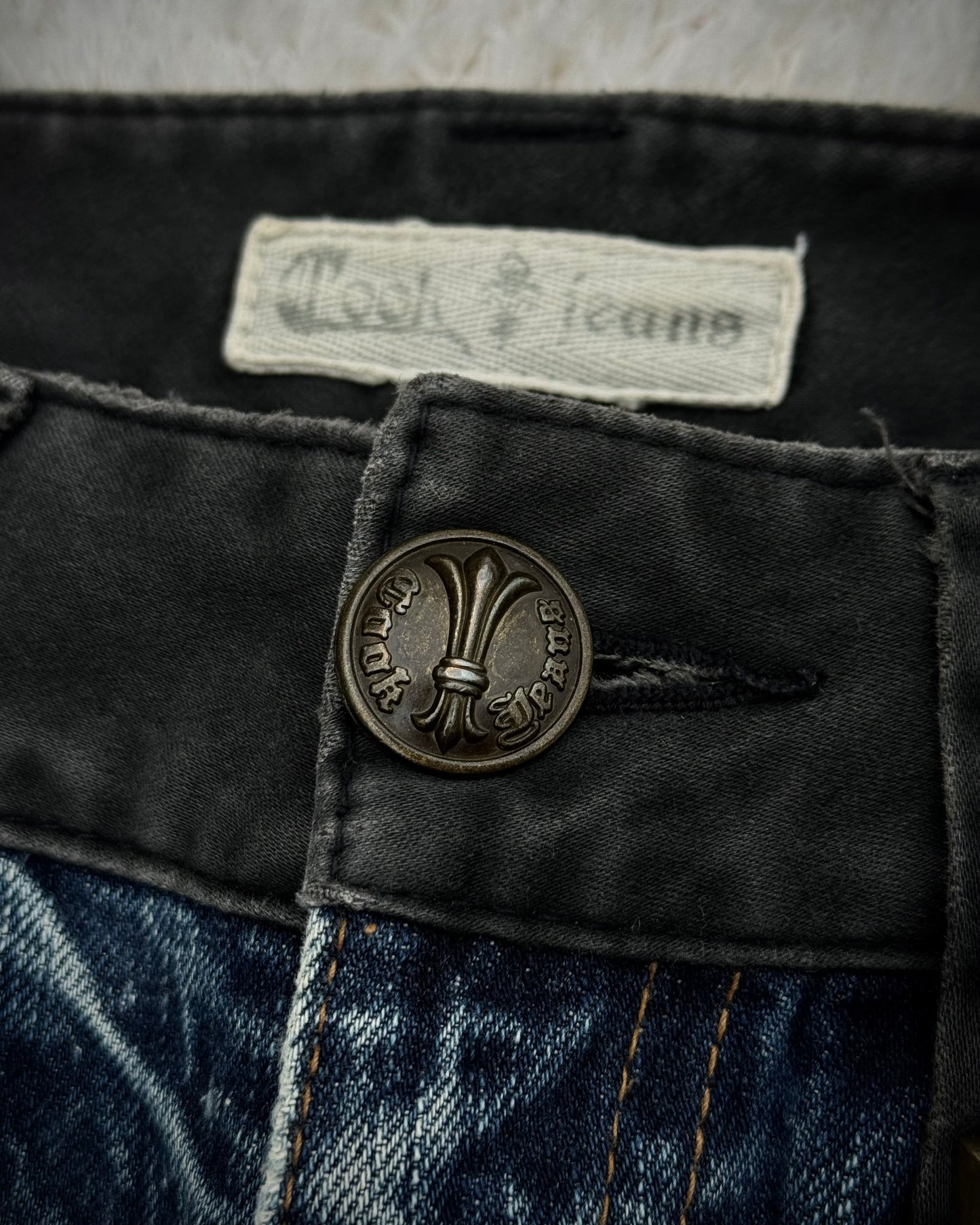 Cook Jeans Two Tone Split Studded Denim