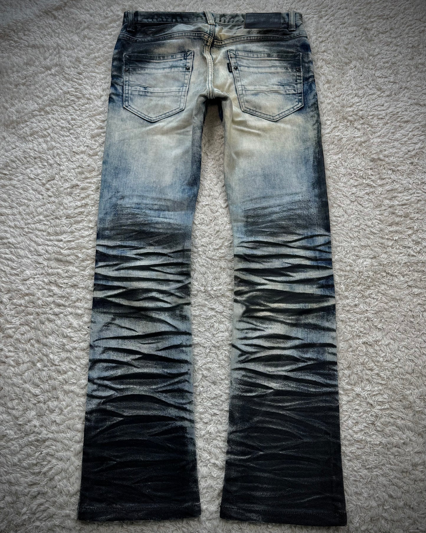 Tornado Mart Clawmarks Waxed Slim Jeans