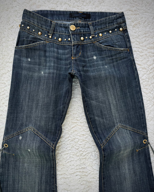 Celyn B. Sword Knee Tassel Flared Jeans