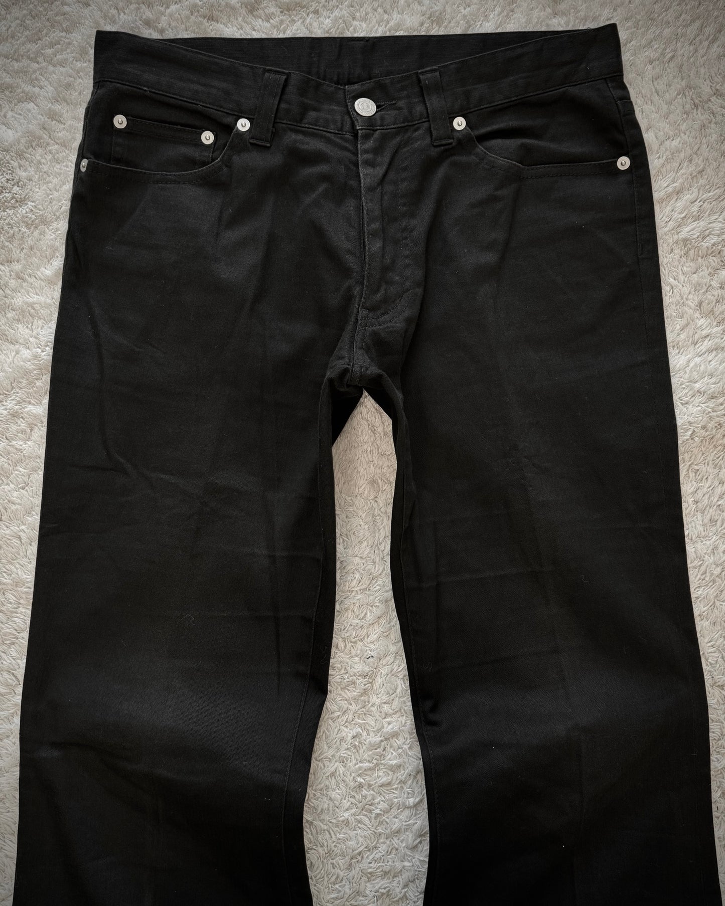 Tornado Mart Pleated Cotton Bell Bottom Flared Pants