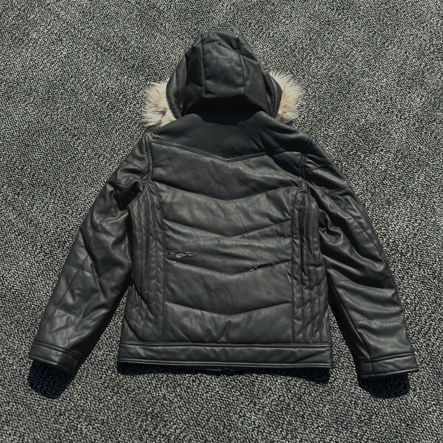 Cubic Sugar Fur Puffer Jacket