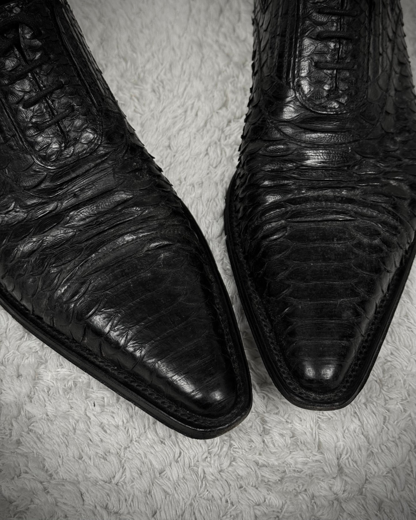 Cesare Paciotti Python Dress Boots