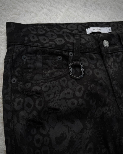 Midas Leopard Pattern Skinny Jeans