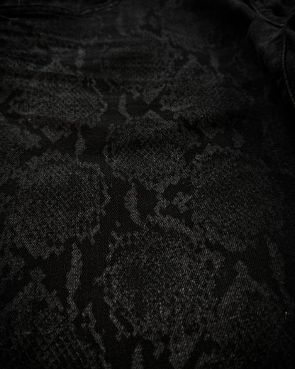 Tornado Mart Shadow Python Flared Jeans