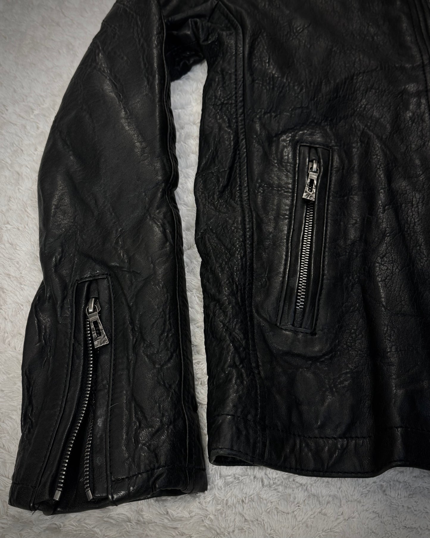 CAV-000 Textured Lamb Leather Jacket
