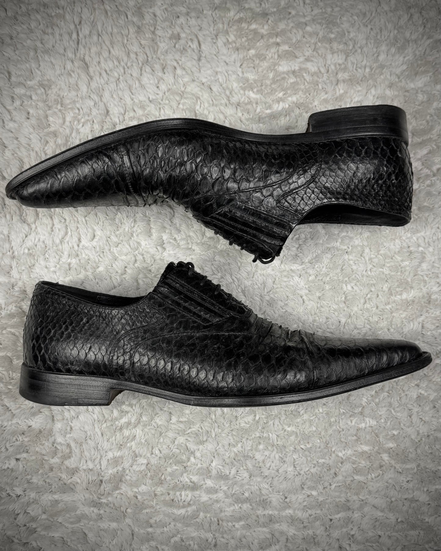 Cesare Paciotti Python Dress Boots