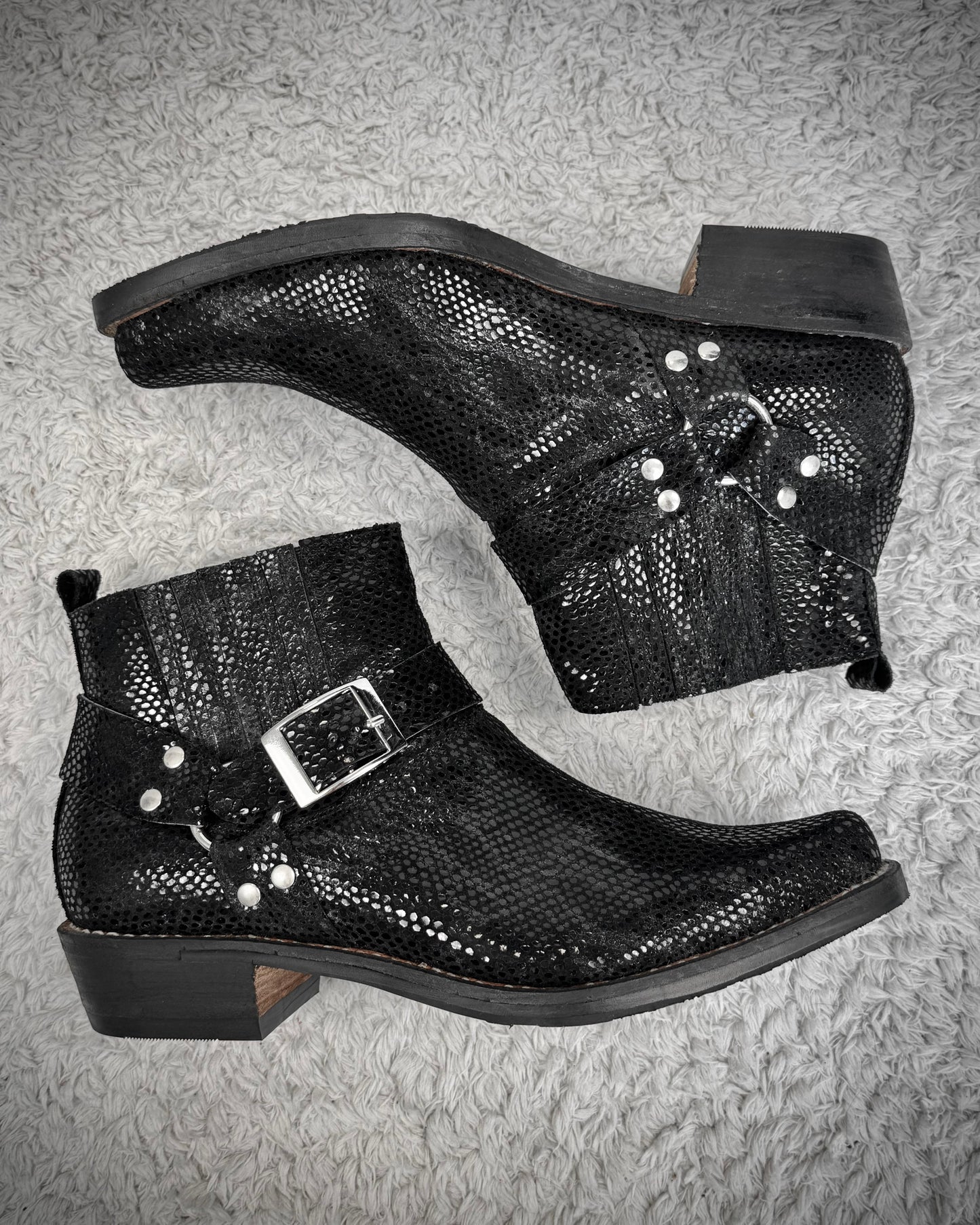 Texas Bulls Python Luster Harness Boots