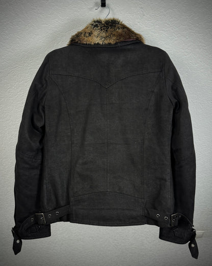 Chil Deric II Fur Collar Suede Jacket