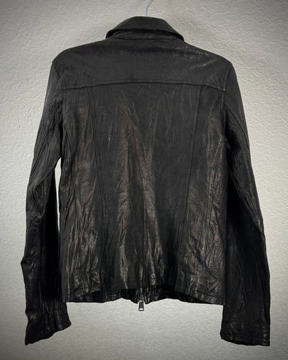 Buffalo Bobs Zippered Sheepskin Leather Jacket