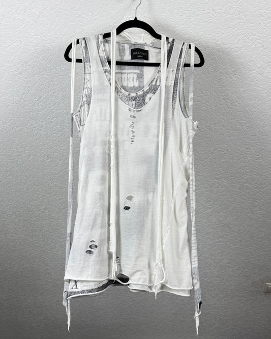 Share Spirit Double Layered String Attachments Tank Top
