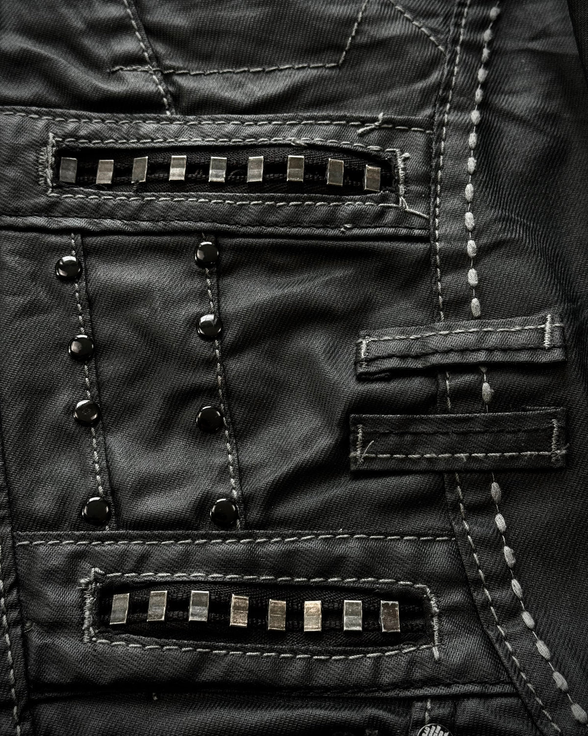 Japrag Denim Waxed Stapled Multi Panel Jeans